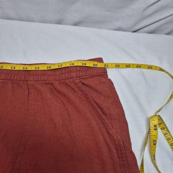 J.Crew Women's Shorts Size XXL Brown Linen Viscose Blend  (60) - Picture 7 of 10